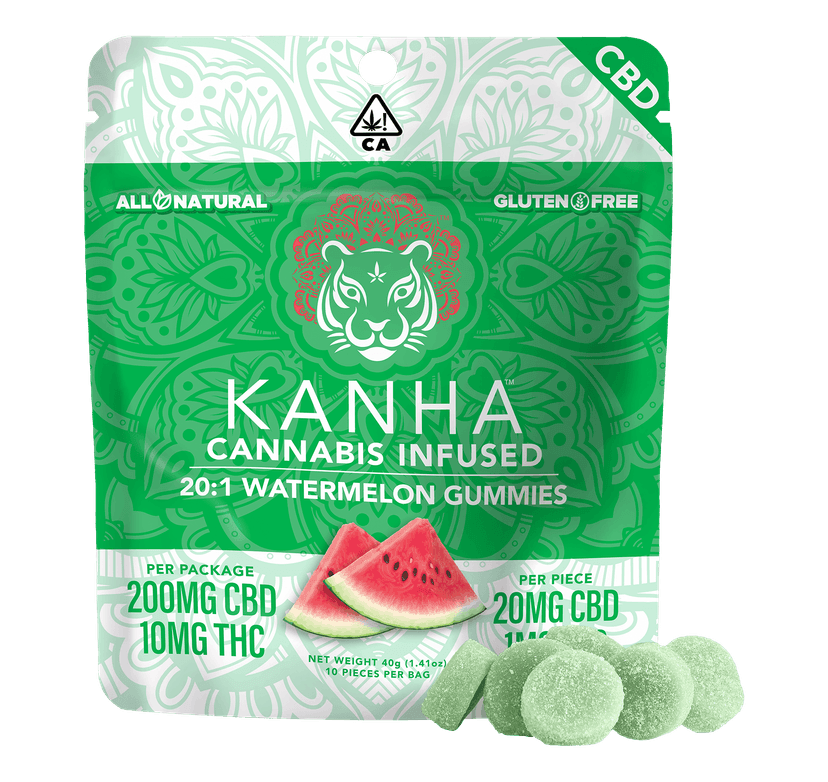 Watermelon Gummies 20:1 CBD:THC