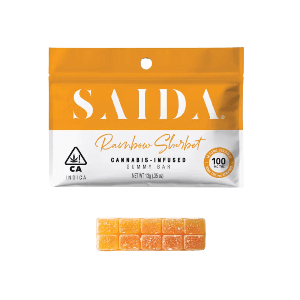 Gummies-Saida-Rainbow Sherbet Gummy Bar