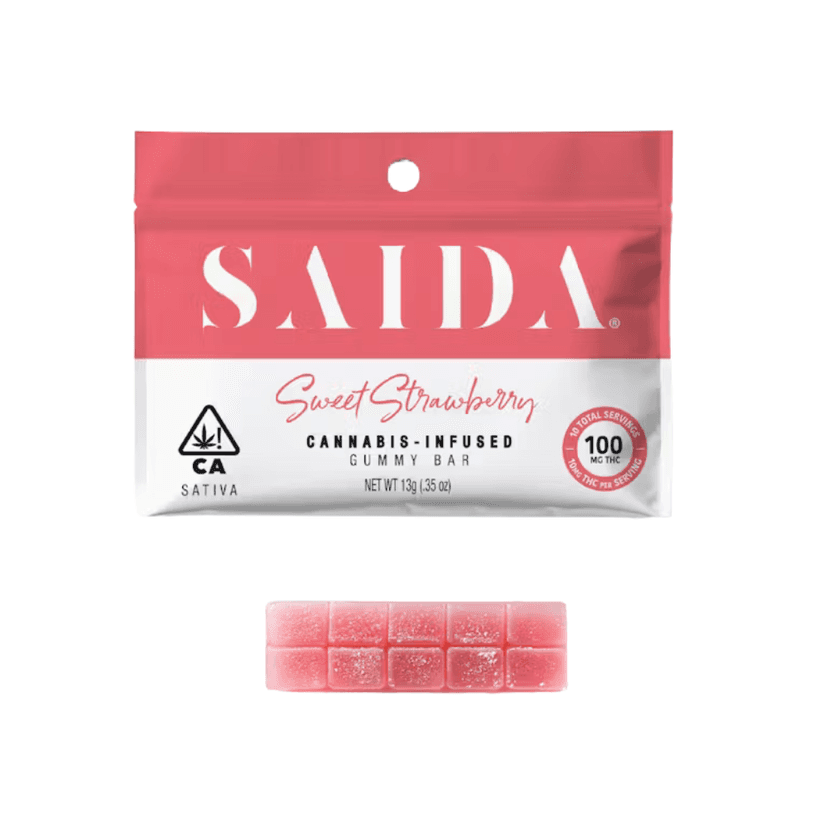 Sweet Strawberry Gummy Bar