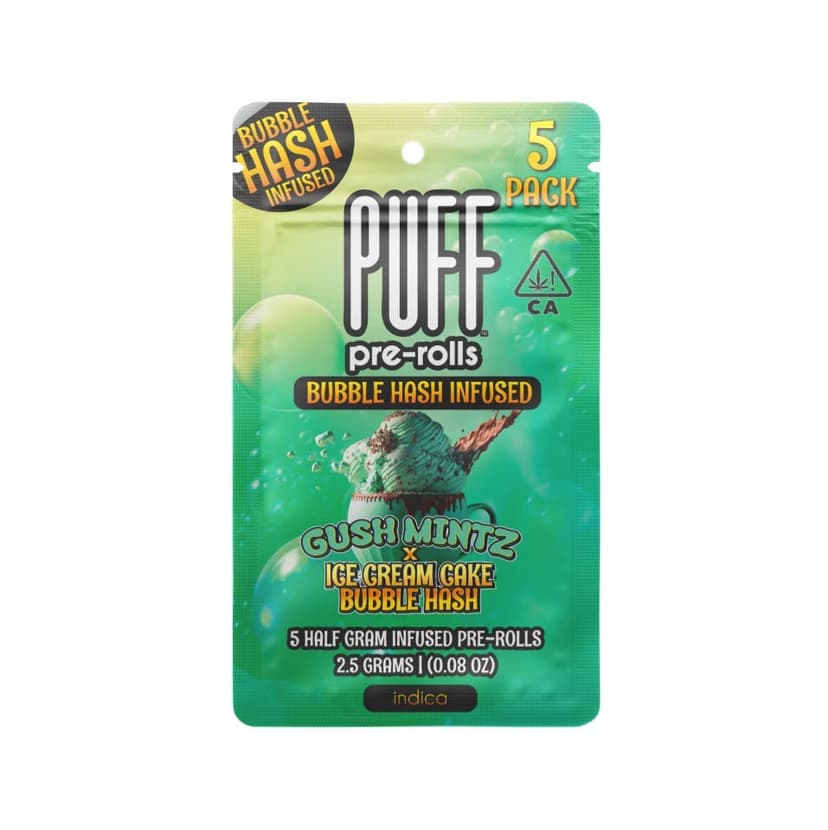 Gush Mintz x Ice Cream Cake Bubble Hash Infused 0.5g 5-Pack