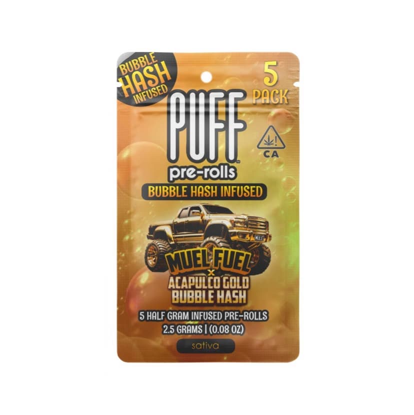 Mule Fuel x Acapulco Gold Bubble Hash Infused 0.5g 5-Pack