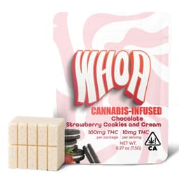 Edibles-Whoa -Chocolate Bites Strawberry Cookies & Cream-image-1