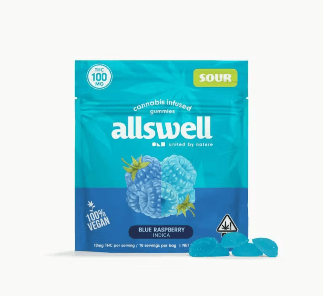 Gummies-Allswell-Blue Raspberry 10pk Gummies