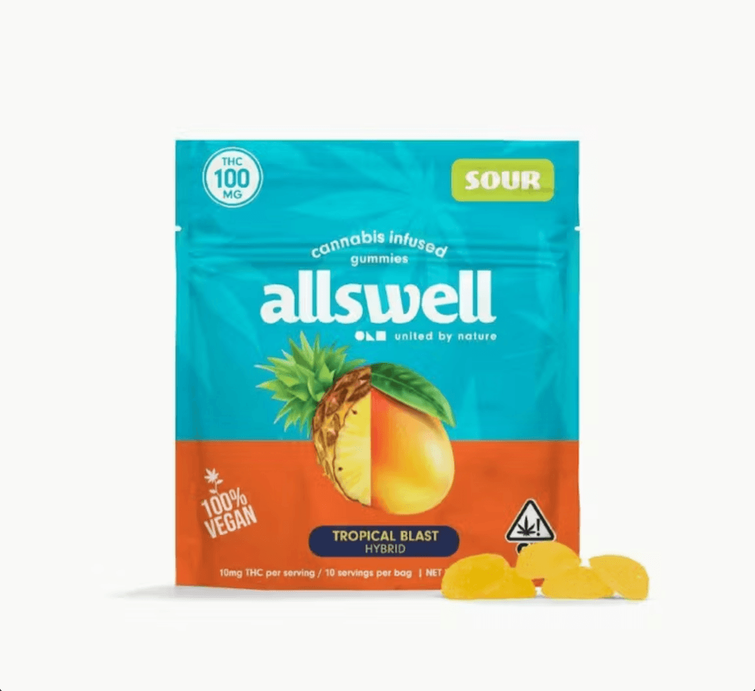 Gummies-Allswell-Tropical Blast 10pk Gummies