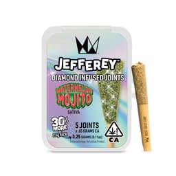 Infused Pre-Roll Pack-West Coast Cure-Watermelon Mojito Jefferey Infused 0.65g 5-Pack-image-1