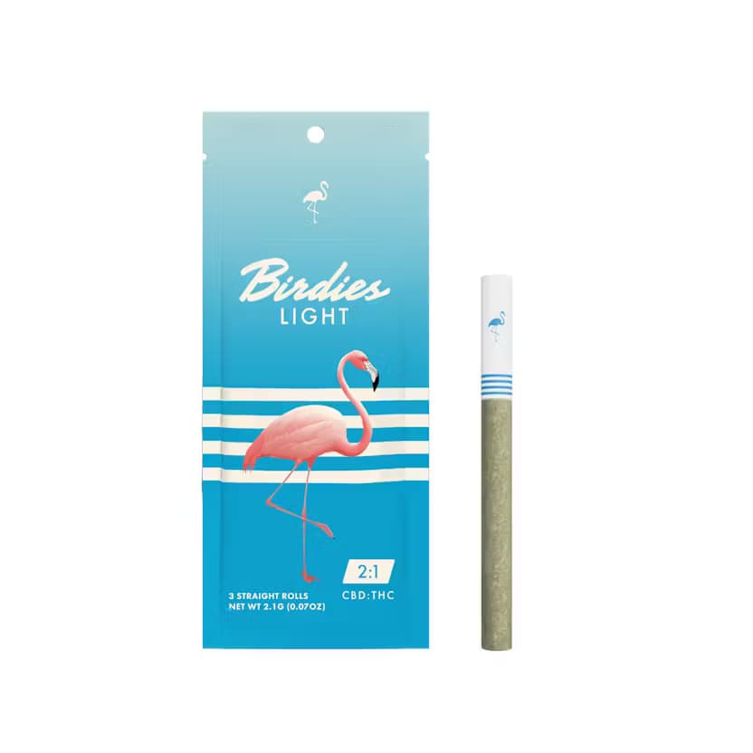 Pre-Roll Pack-Birdies-Light 2:1 (CBD:THC) 0.7G 3PK