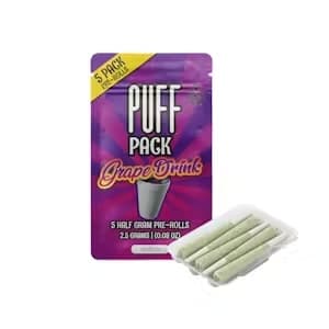 Pre-Roll Pack-PUFF-Grape Drink 0.5g 5-Pack