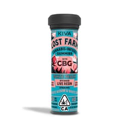 Ratio (CBN/CBD)-Lost Farm-White Peach x White Widow x White 1:1 CBG Gummies-image-1