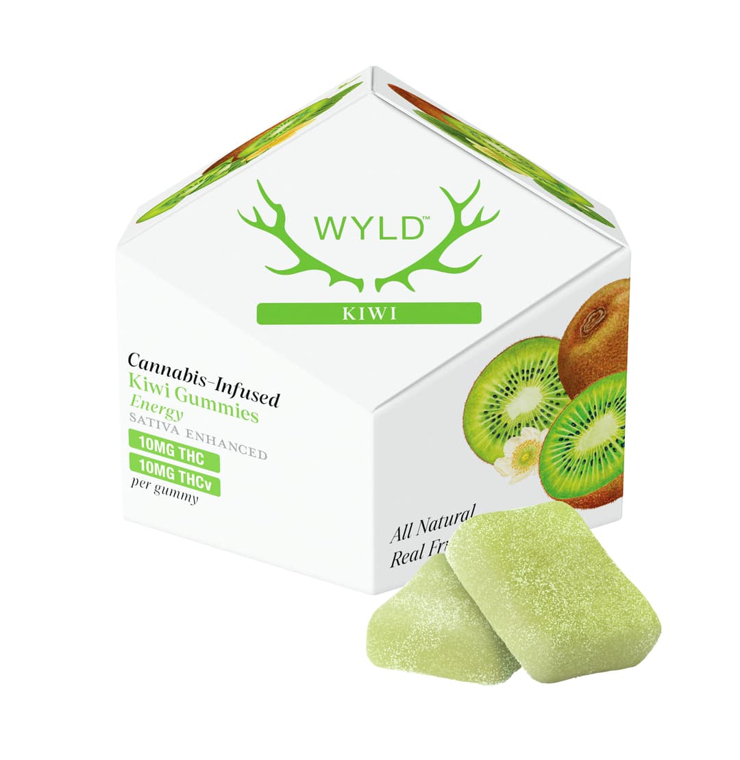 Ratio (CBN/CBD)-Wyld-Kiwi 1:1 THCV Gummies