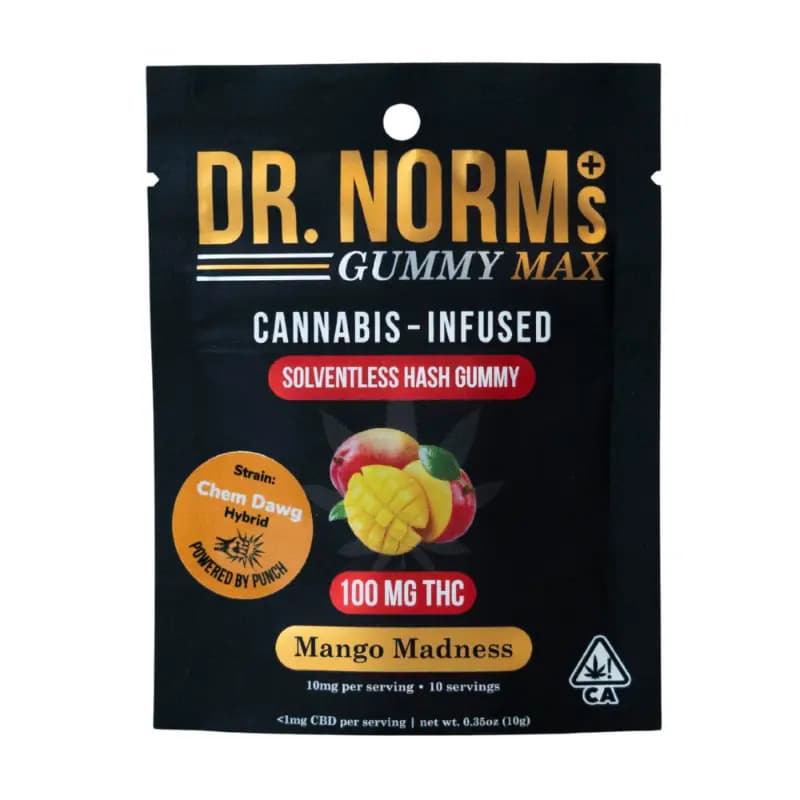 Solventless Rosin / Hash-DR.Norms-Mango Madness MAX Hash Gummy